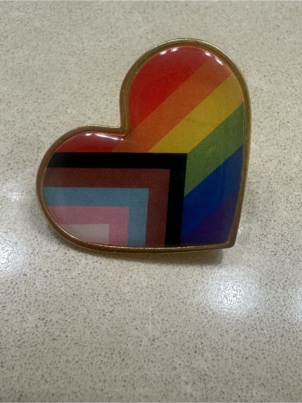 Heart LGBTQ Rainbow Badge pride Flag Brooch Gay Pin Ally LGBT Equality